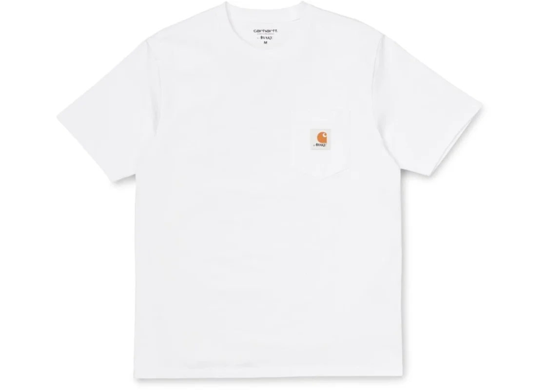 Carhartt Logo Men White Tee