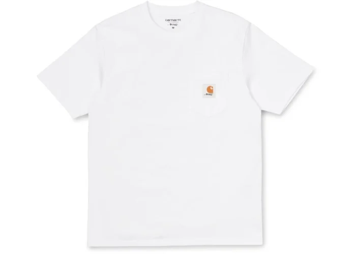 Carhartt Logo Men White Tee