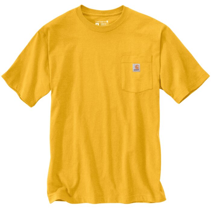 Carhartt Logo Men’s Pocket Yellow TEE