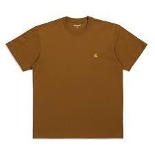 Carhartt Logo Men’s Brown Tee